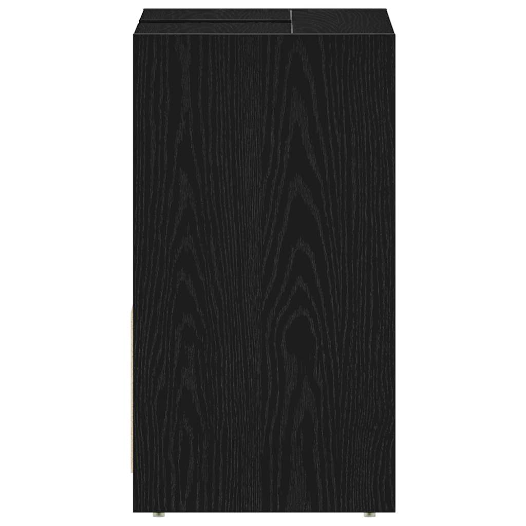 vidaXL Dulap de baie stejar negru 60x33x60 cm lemn prelucrat vidaXL Dulap de baie stejar negru 60x33x60 cm lemn prelucrat