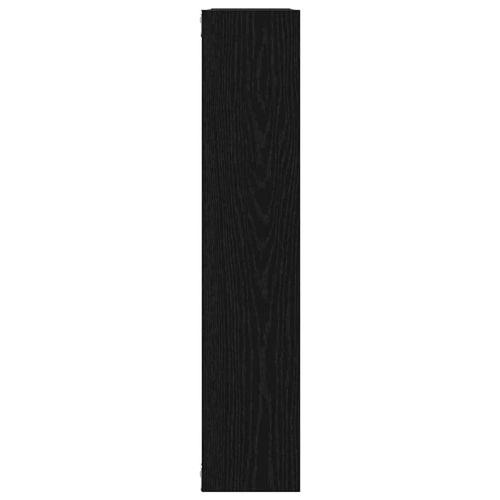 vidaXL Raft de perete, stejar negru, 90x16x78 cm, lemn prelucrat vidaXL Raft de perete, stejar negru, 90x16x78 cm, lemn prelucrat