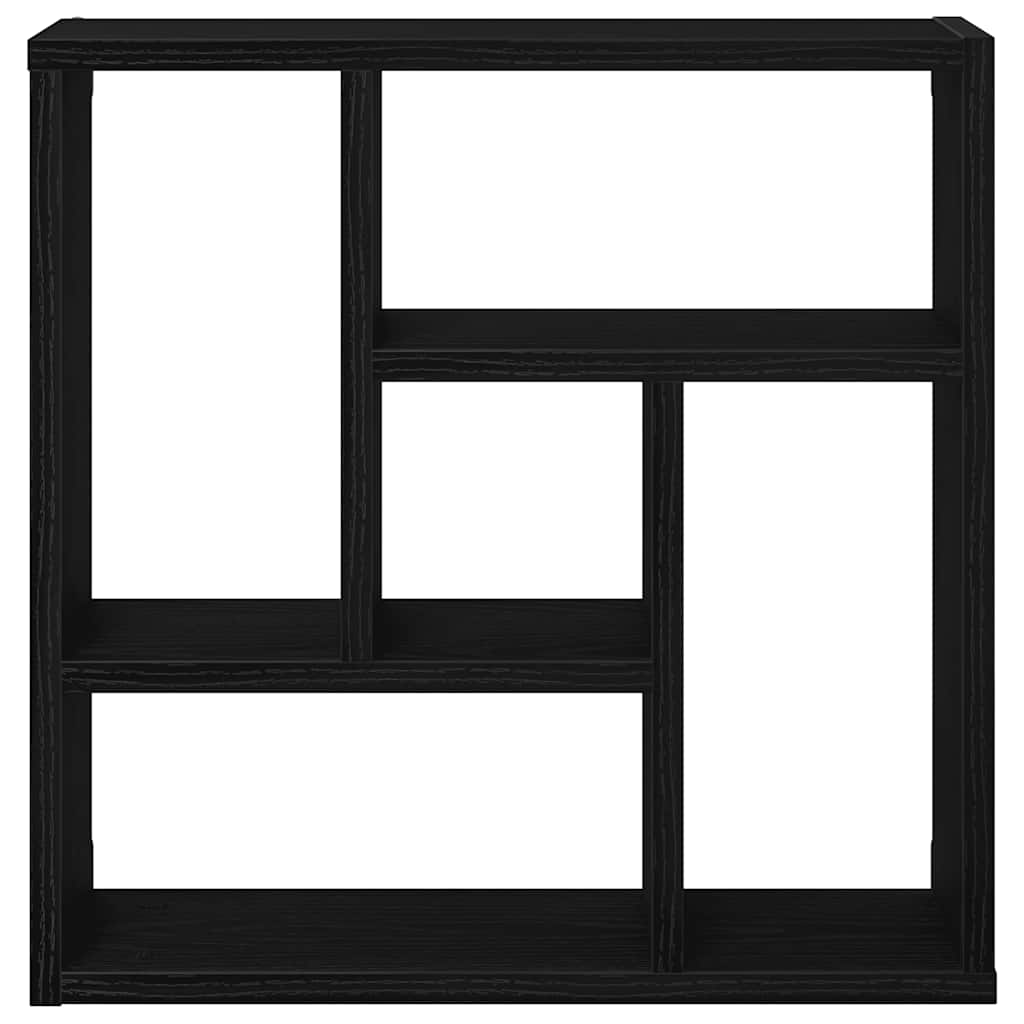 vidaXL Raft de perete Stejar negru 45x16x45 cm Lemn prelucrat