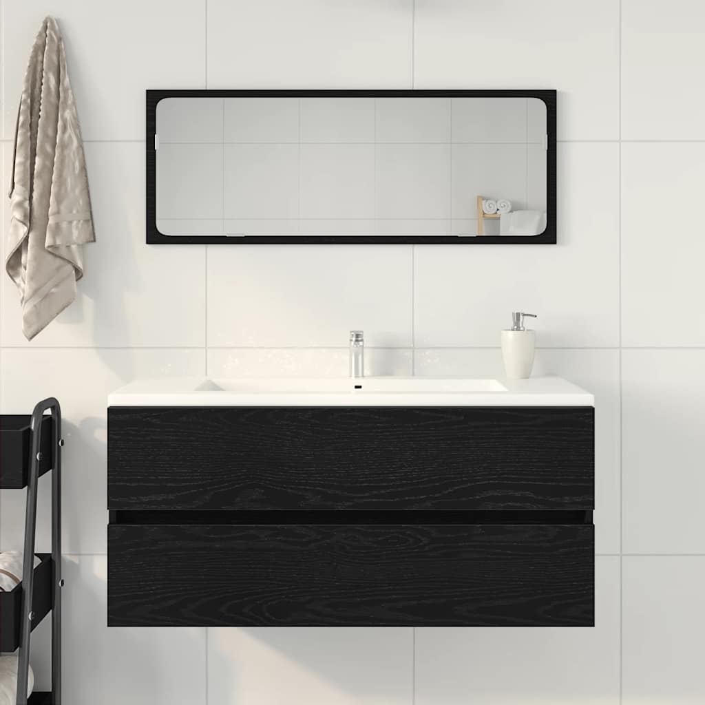 vidaXL Dulap pentru chiuvetă Stejar negru 100x38,5x45cm Lemn prelucrat vidaXL Dulap pentru chiuvetă Stejar negru 100x38,5x45cm Lemn prelucrat