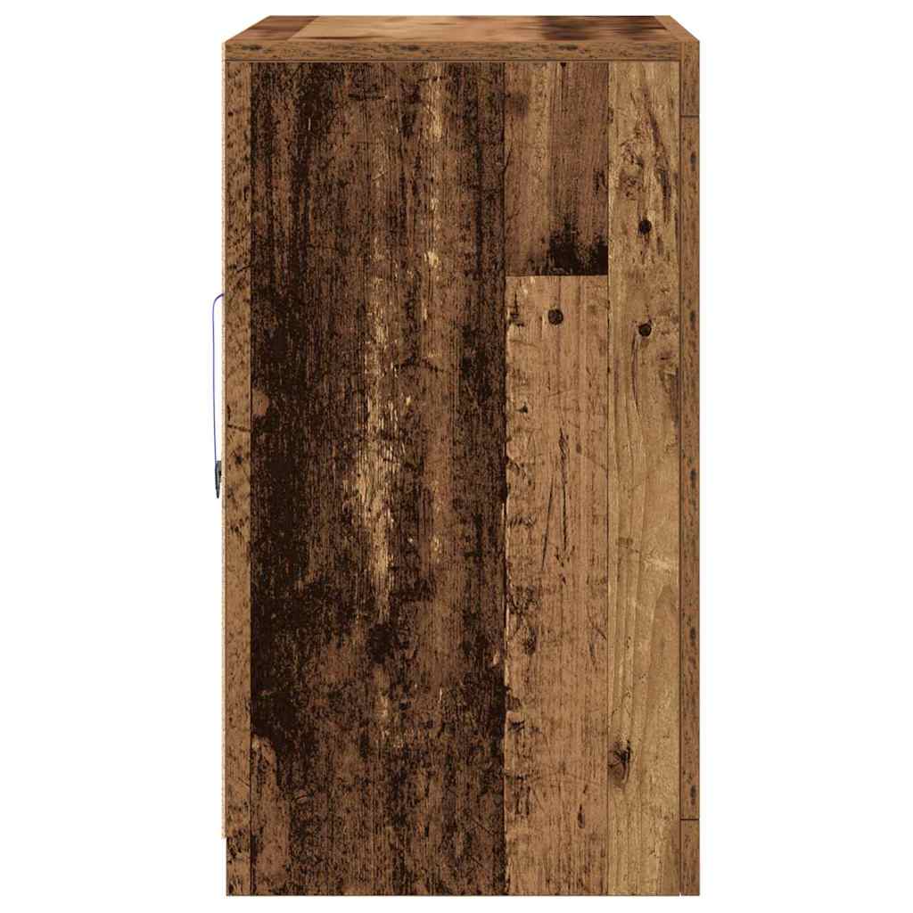 vidaXL Dulap lateral 2 pcs Lemn vechi 41 x 37 x 67 cm Lemn compozit vidaXL Dulap lateral 2 pcs Lemn vechi 41 x 37 x 67 cm Lemn compozit