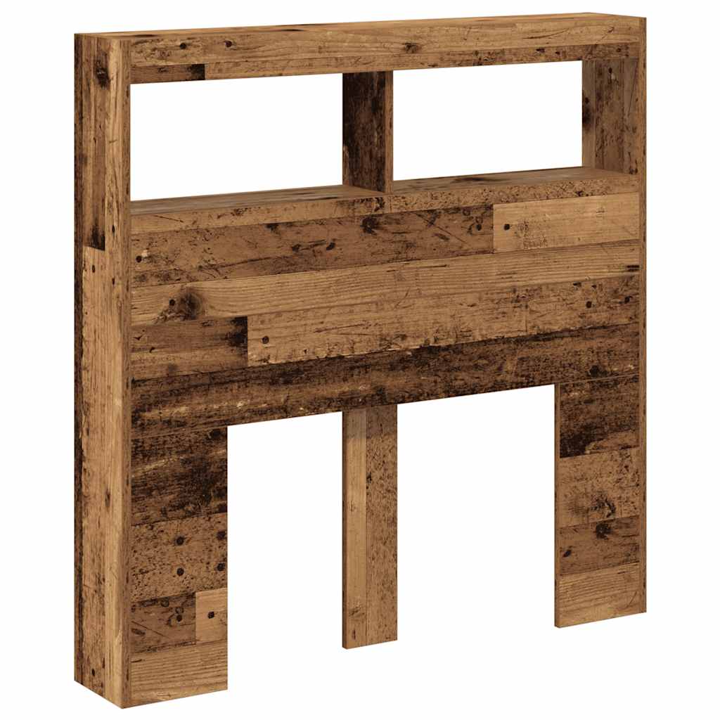 vidaXL Dulap pentru tăblie cu LED Lemn vechi 100x17x102 cm vidaXL Dulap pentru tăblie cu LED Lemn vechi 100x17x102 cm