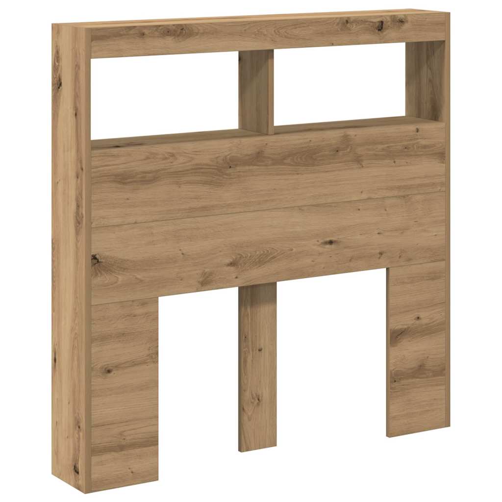 vidaXL Dulap pentru tăblie cu LED Stejar Artisan 100x17x102 cm vidaXL Dulap pentru tăblie cu LED Stejar Artisan 100x17x102 cm