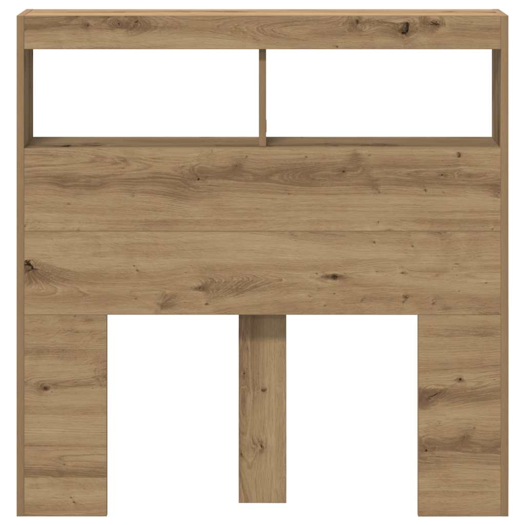 vidaXL Dulap pentru tăblie cu LED Stejar Artisan 100x17x102 cm vidaXL Dulap pentru tăblie cu LED Stejar Artisan 100x17x102 cm