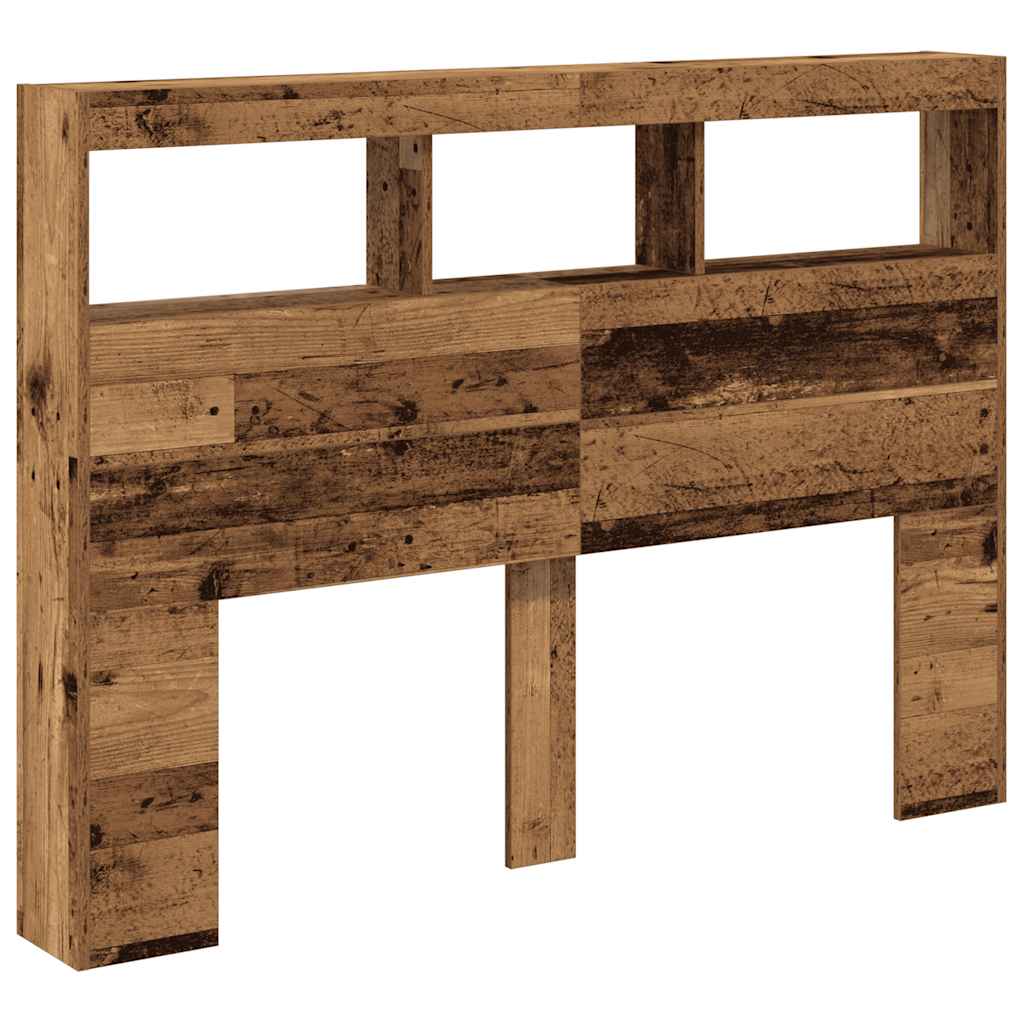 vidaXL Dulap pentru tăblie cu LED Lemn vechi 140x17x102 cm vidaXL Dulap pentru tăblie cu LED Lemn vechi 140x17x102 cm