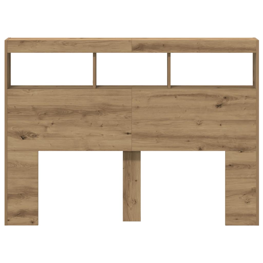 vidaXL Dulap pentru tăblie cu LED Stejar Artisan 140x17x102 cm vidaXL Dulap pentru tăblie cu LED Stejar Artisan 140x17x102 cm