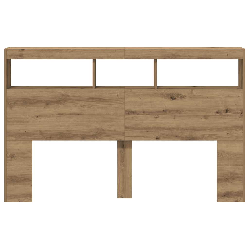 vidaXL Dulap pentru tăblie cu LED Stejar Artisan 160x17x102 cm vidaXL Dulap pentru tăblie cu LED Stejar Artisan 160x17x102 cm