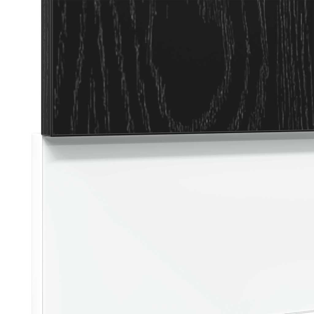 vidaXL Panou mașină spălat vase “Lyon”, stejar negru, 45x1,5x67 cm