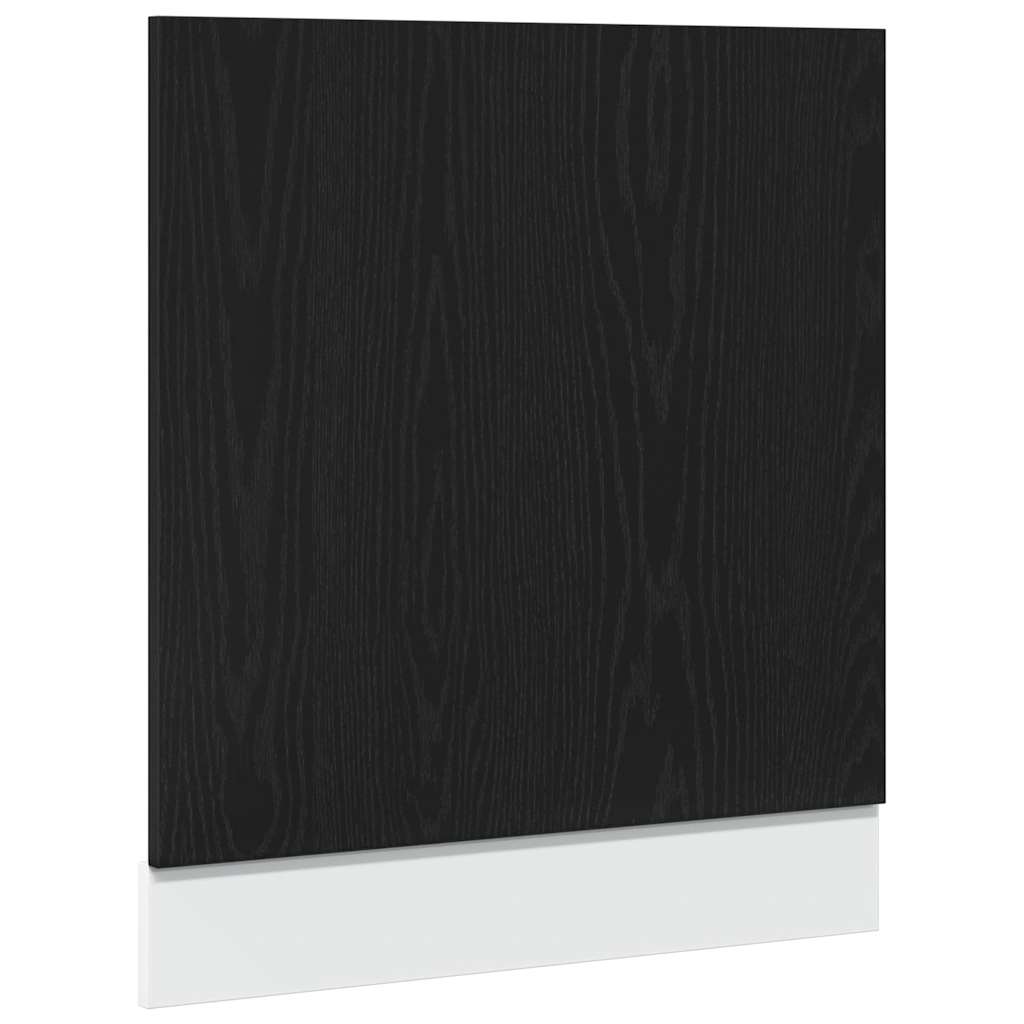 vidaXL Panou mașină spălat vase “Lyon”, stejar negru, 60x1,5x67 cm