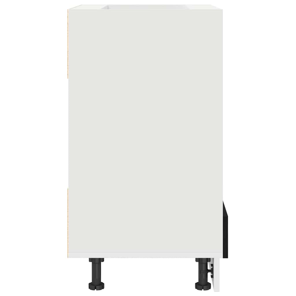 vidaXL Dulap suspendat Riga Stejar Negru 60 x 46 x 81,5 cm