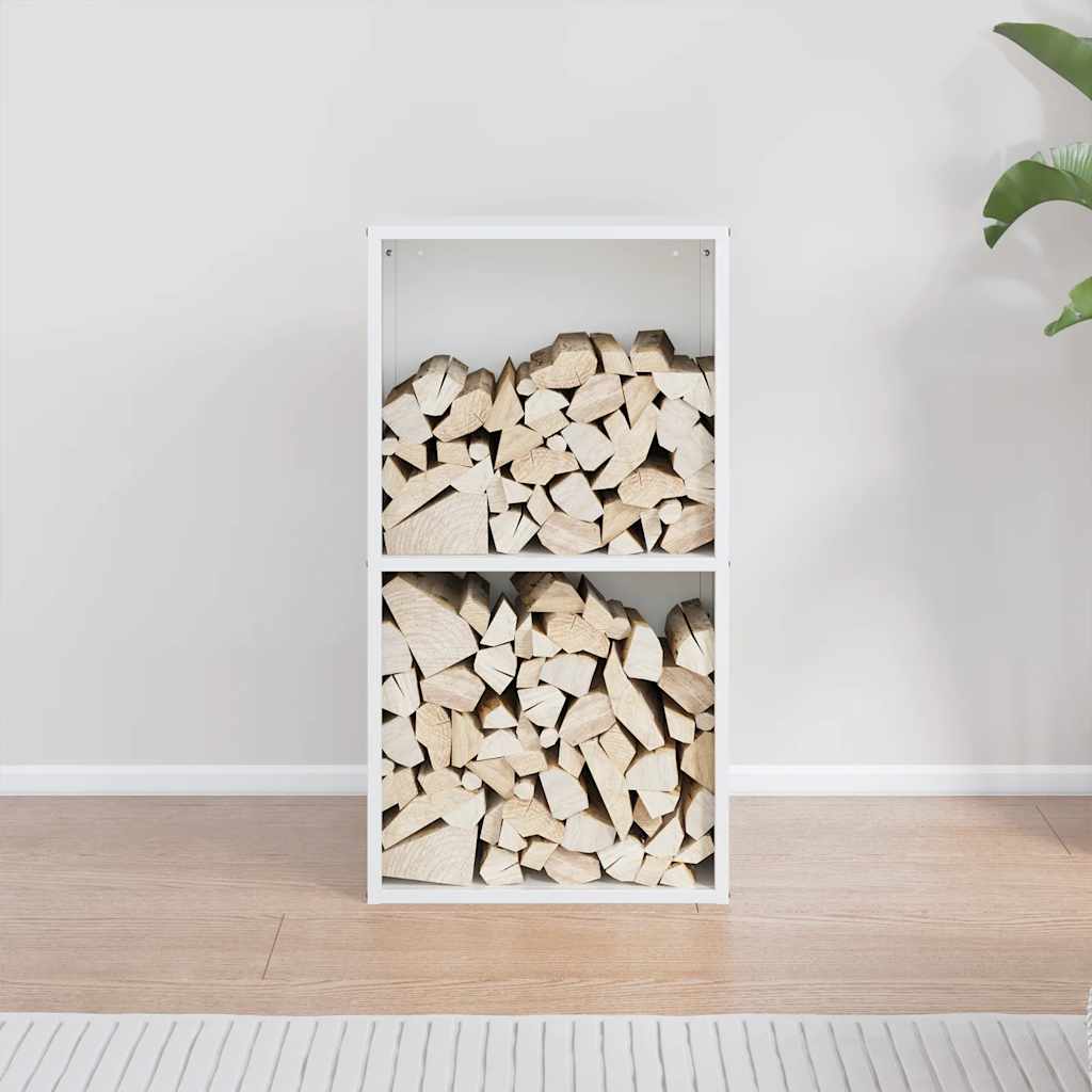 vidaXL Suport pentru lemne de foc alb 40x30x75 cm Oțel laminat la rece vidaXL Suport pentru lemne de foc alb 40x30x75 cm Oțel laminat la rece
