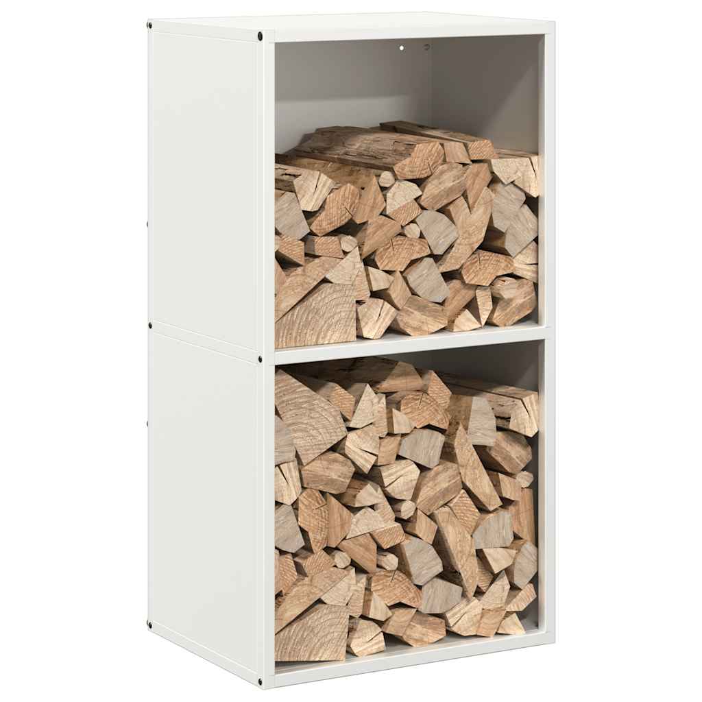 vidaXL Suport pentru lemne de foc alb 40x30x75 cm Oțel laminat la rece vidaXL Suport pentru lemne de foc alb 40x30x75 cm Oțel laminat la rece