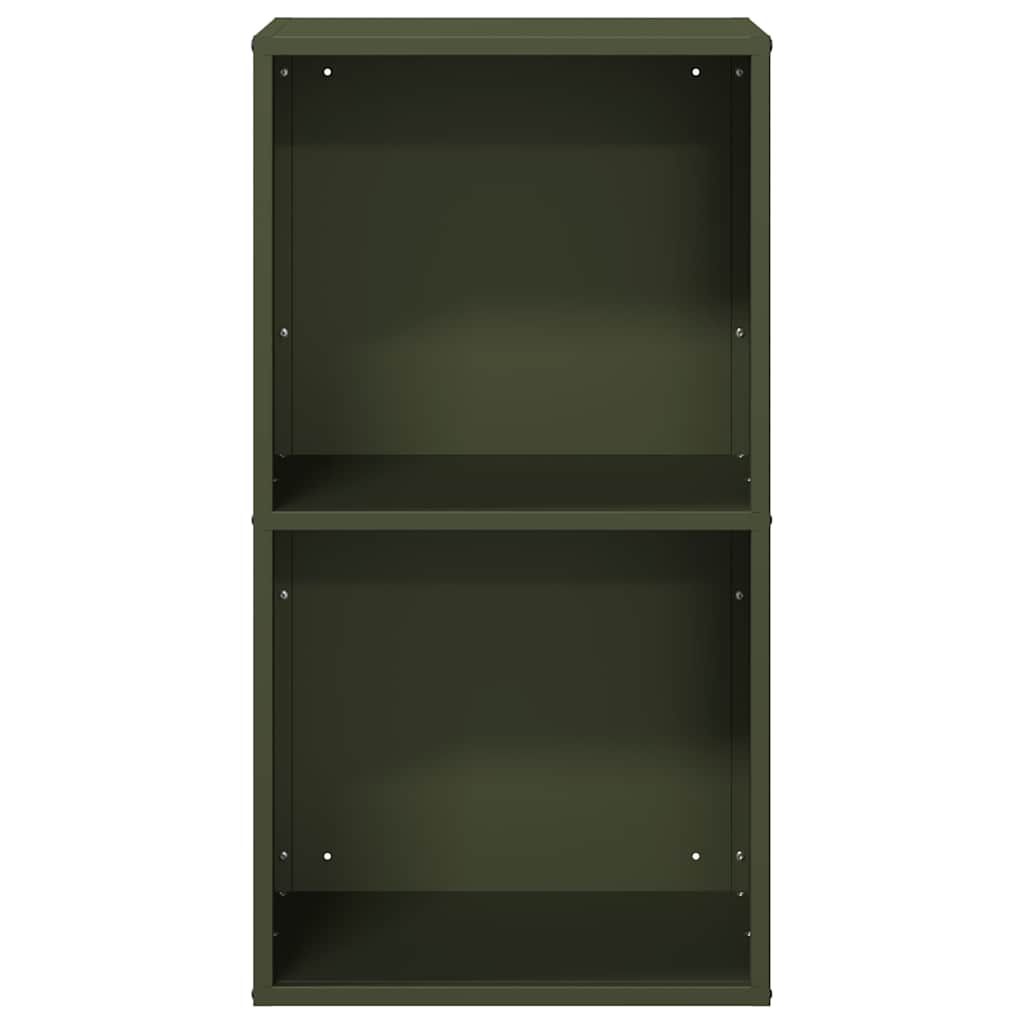 vidaXL Suport pentru lemne de foc Verde măsline Oțel laminat la rece