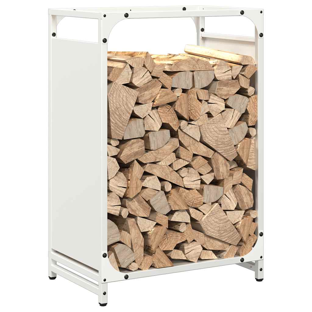vidaXL Suport pentru lemne de foc alb 44x28x65 cm Oțel laminat la rece vidaXL Suport pentru lemne de foc alb 44x28x65 cm Oțel laminat la rece