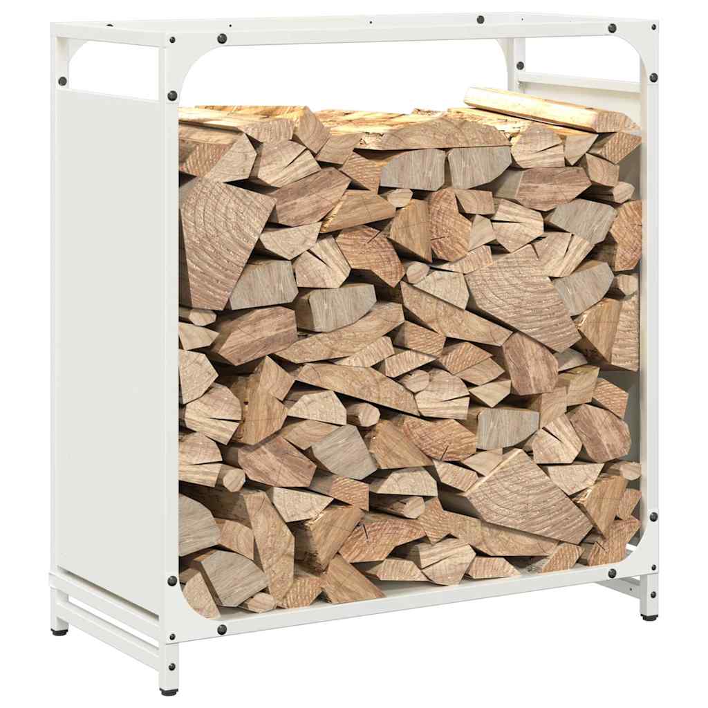 vidaXL Suport pentru lemne de foc alb 60x28x65 cm Oțel laminat la rece vidaXL Suport pentru lemne de foc alb 60x28x65 cm Oțel laminat la rece
