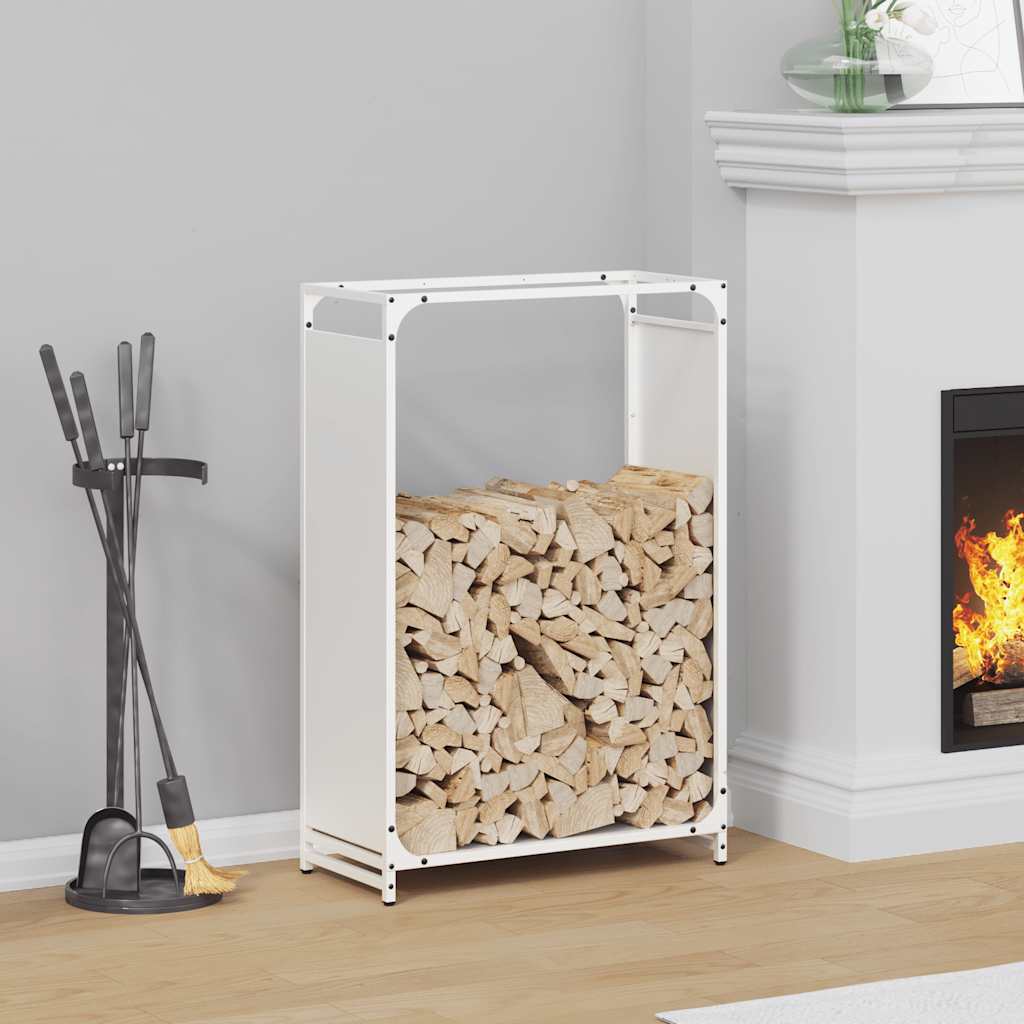 vidaXL Suport pentru lemne de foc alb 60x28x90 cm Oțel laminat la rece vidaXL Suport pentru lemne de foc alb 60x28x90 cm Oțel laminat la rece