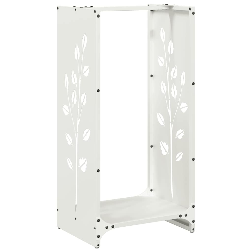 vidaXL Suport pentru lemne de foc alb 40x30x80 cm Oțel laminat la rece vidaXL Suport pentru lemne de foc alb 40x30x80 cm Oțel laminat la rece