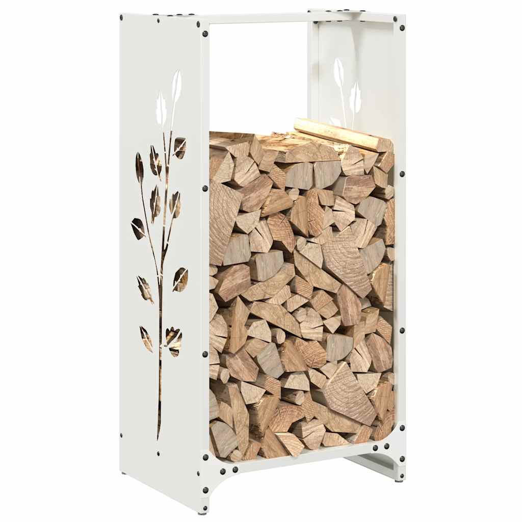 vidaXL Suport pentru lemne de foc alb 40x30x80 cm Oțel laminat la rece vidaXL Suport pentru lemne de foc alb 40x30x80 cm Oțel laminat la rece