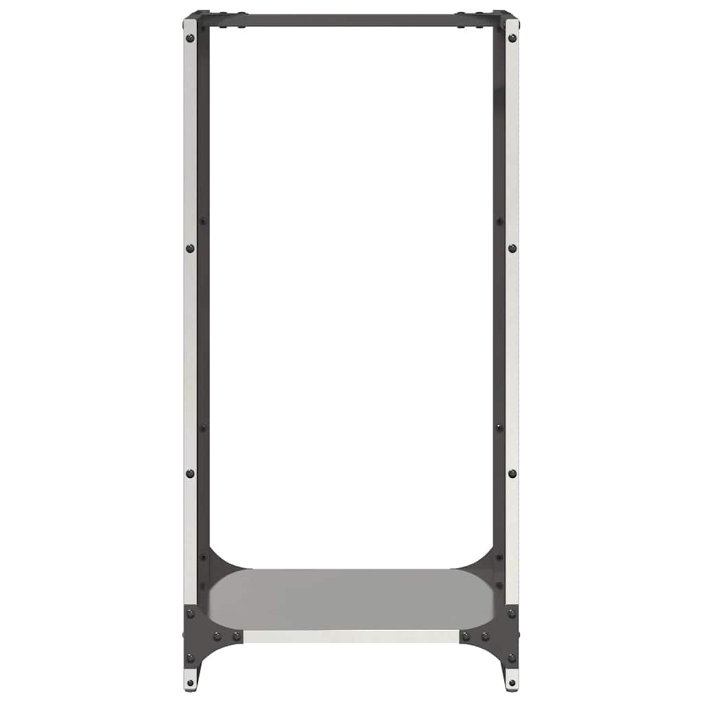 vidaXL Suport pentru lemne de foc 40x30x80 cm oțel inoxidabil