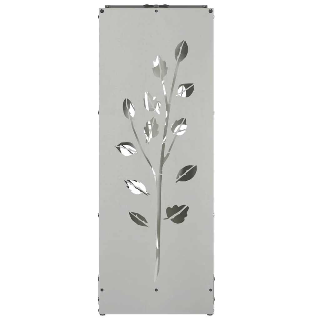vidaXL Suport pentru lemne de foc 40x30x80 cm oțel inoxidabil