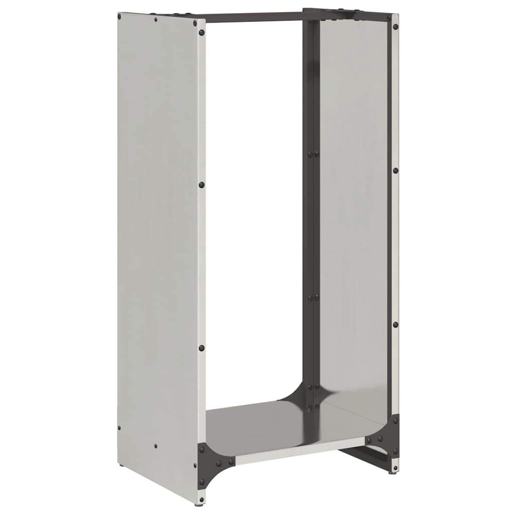 vidaXL Suport pentru lemne de foc 40x30x80 cm oțel inoxidabil