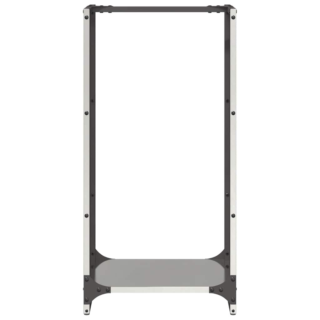 vidaXL Suport pentru lemne de foc 40x30x80 cm oțel inoxidabil