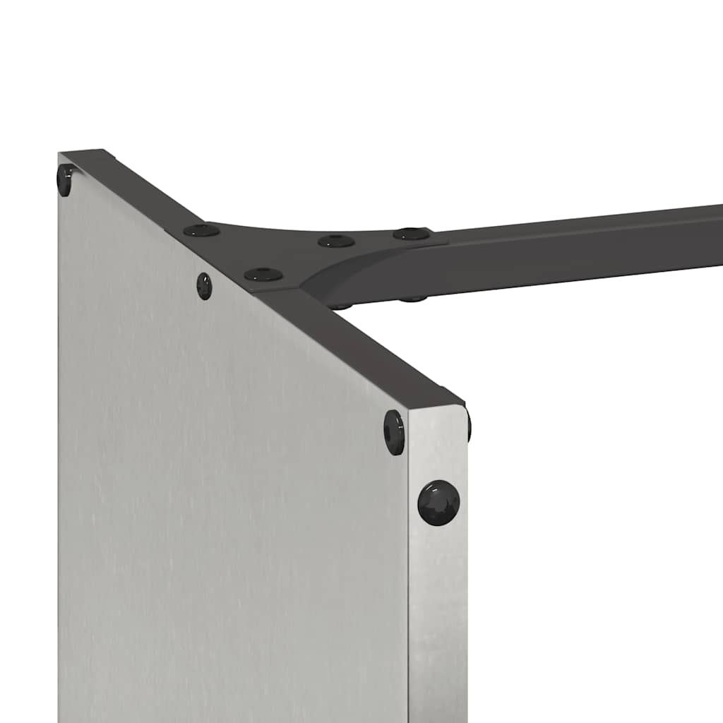 vidaXL Suport pentru lemne de foc 40x30x80 cm oțel inoxidabil
