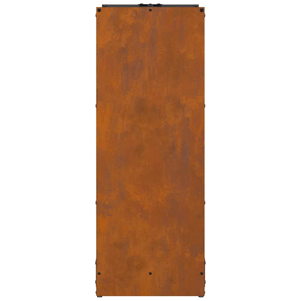vidaXL Suport pentru lemne de foc 40x30x80 cm Oțel pentru intemperii vidaXL Suport pentru lemne de foc 40x30x80 cm Oțel pentru intemperii