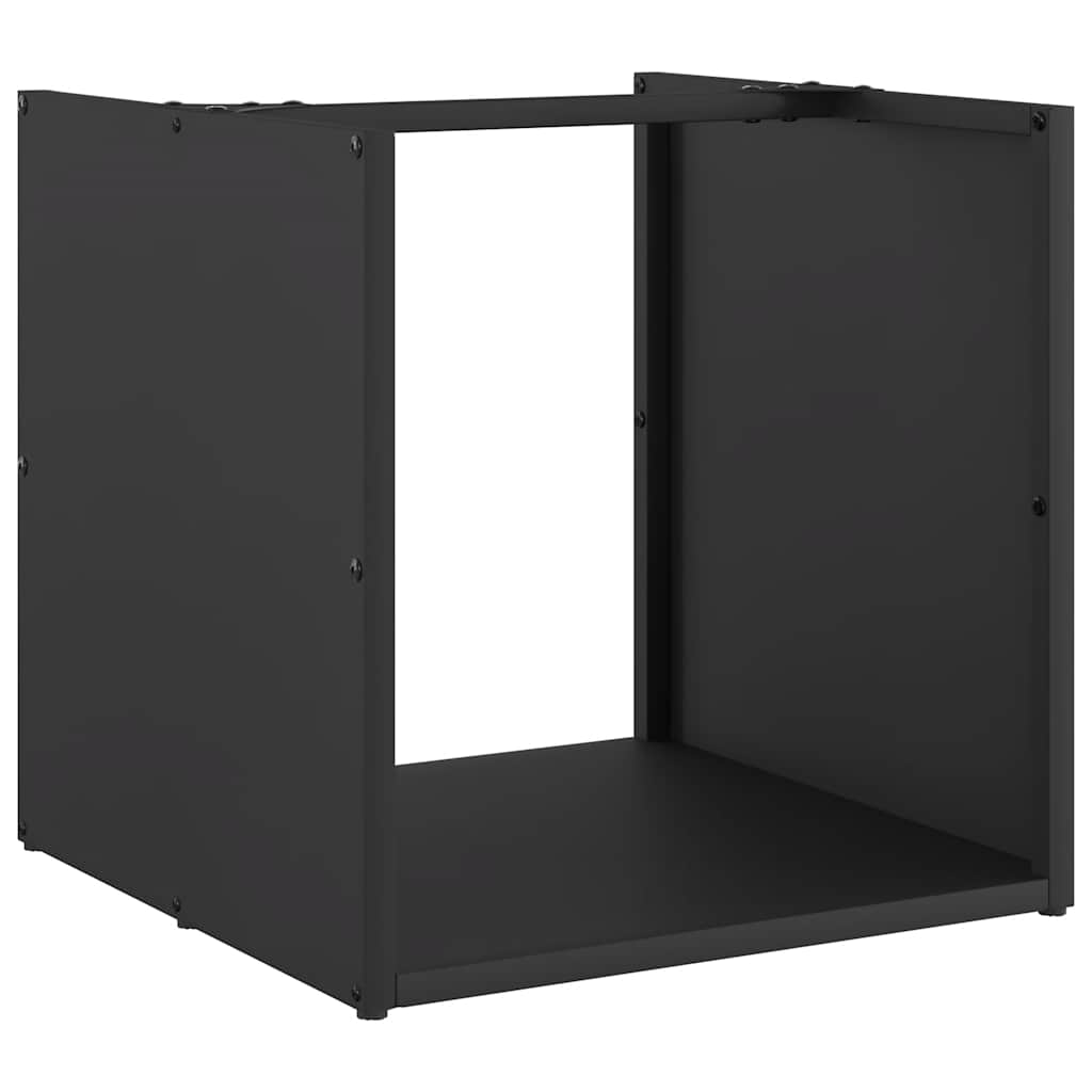 vidaXL Suport pentru lemne de foc negru Oțel laminat la rece vidaXL Suport pentru lemne de foc negru Oțel laminat la rece