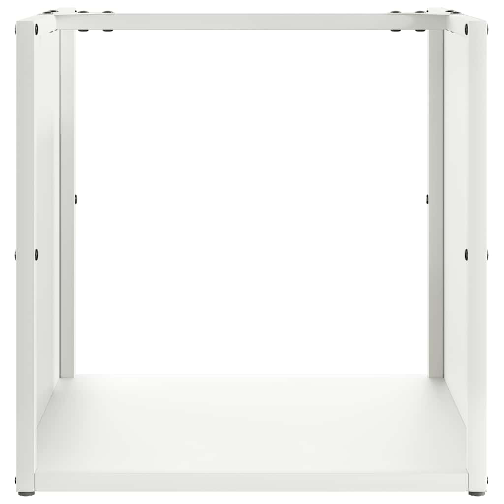 vidaXL Suport pentru lemne de foc alb 40x40x40 cm Oțel laminat la rece vidaXL Suport pentru lemne de foc alb 40x40x40 cm Oțel laminat la rece