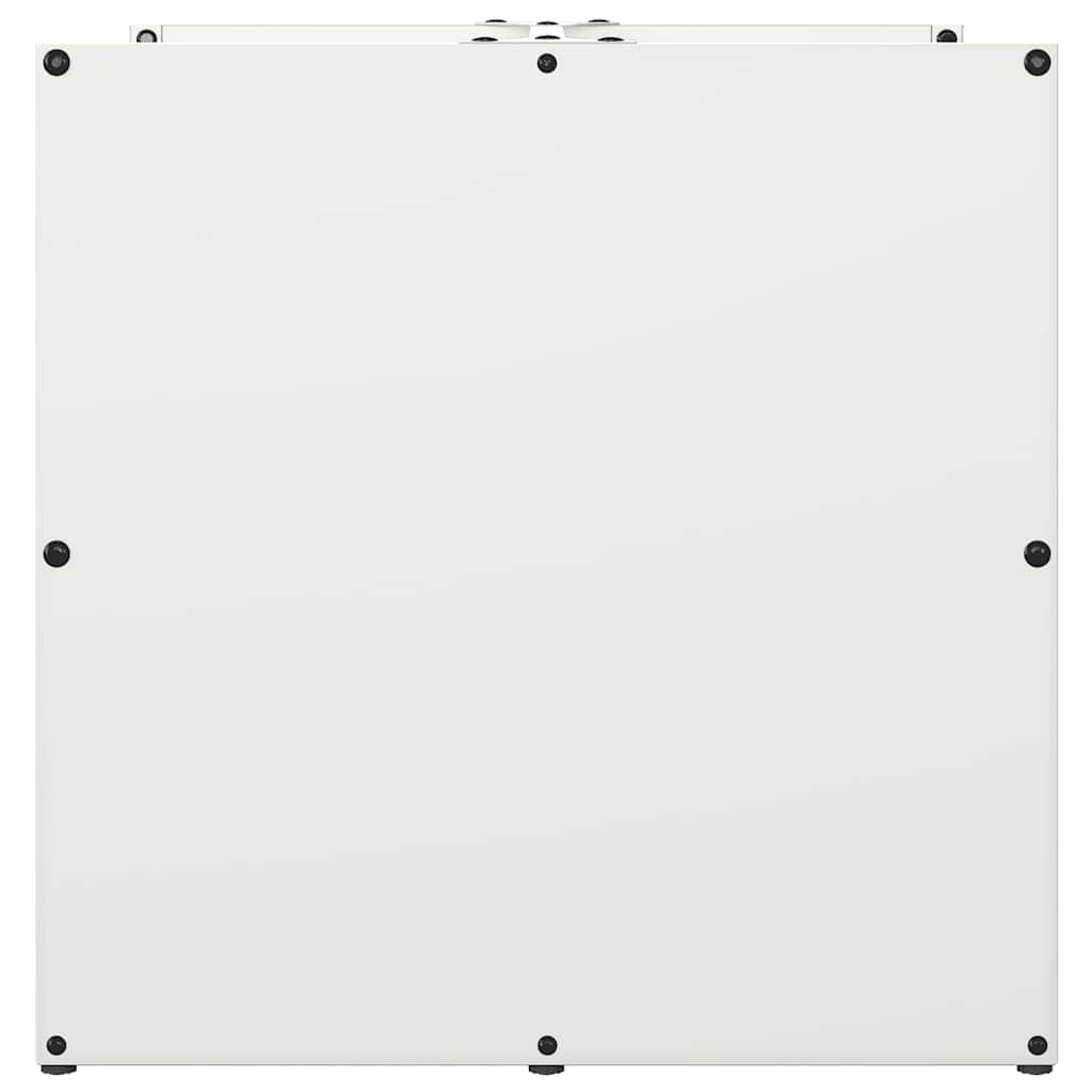 vidaXL Suport pentru lemne de foc alb 40x40x40 cm Oțel laminat la rece vidaXL Suport pentru lemne de foc alb 40x40x40 cm Oțel laminat la rece