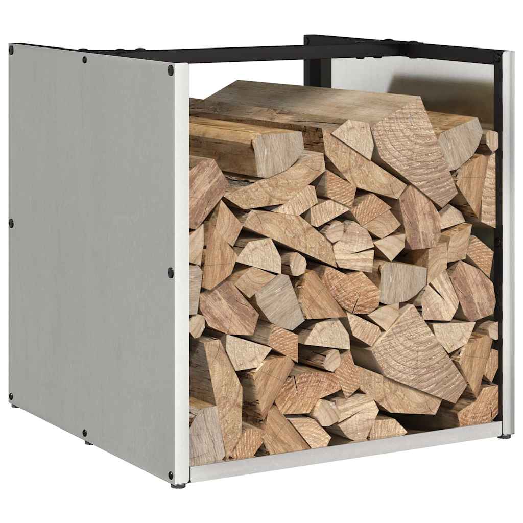 vidaXL Suport pentru lemne de foc 40x40x40 cm oțel inoxidabil vidaXL Suport pentru lemne de foc 40x40x40 cm oțel inoxidabil