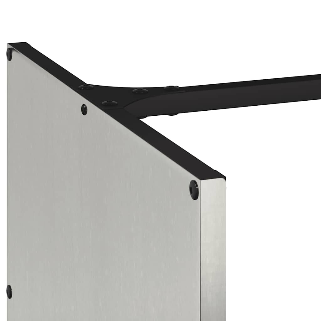 vidaXL Suport pentru lemne de foc 40x40x40 cm oțel inoxidabil vidaXL Suport pentru lemne de foc 40x40x40 cm oțel inoxidabil