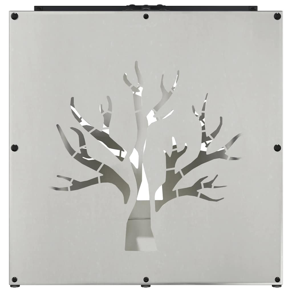 vidaXL Suport pentru lemne de foc 40x40x40 cm oțel inoxidabil vidaXL Suport pentru lemne de foc 40x40x40 cm oțel inoxidabil
