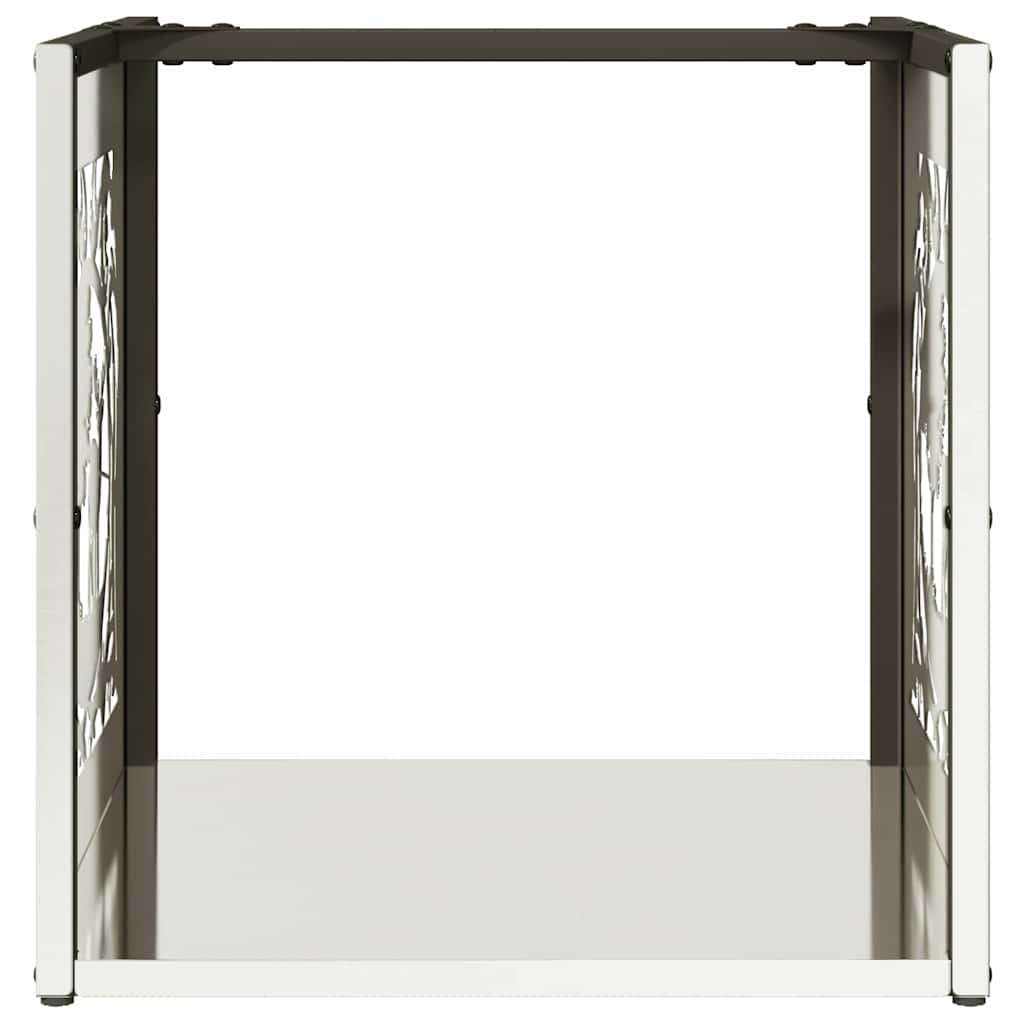 vidaXL Suport pentru lemne de foc 40x40x40 cm oțel inoxidabil vidaXL Suport pentru lemne de foc 40x40x40 cm oțel inoxidabil