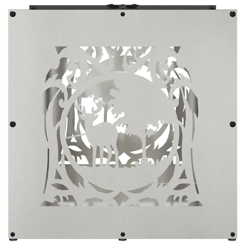 vidaXL Suport pentru lemne de foc 40x40x40 cm oțel inoxidabil vidaXL Suport pentru lemne de foc 40x40x40 cm oțel inoxidabil