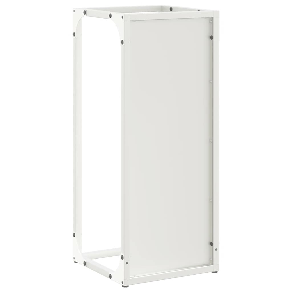 vidaXL Suport pentru lemne de foc alb 25x25x60 cm Oțel laminat la rece vidaXL Suport pentru lemne de foc alb 25x25x60 cm Oțel laminat la rece