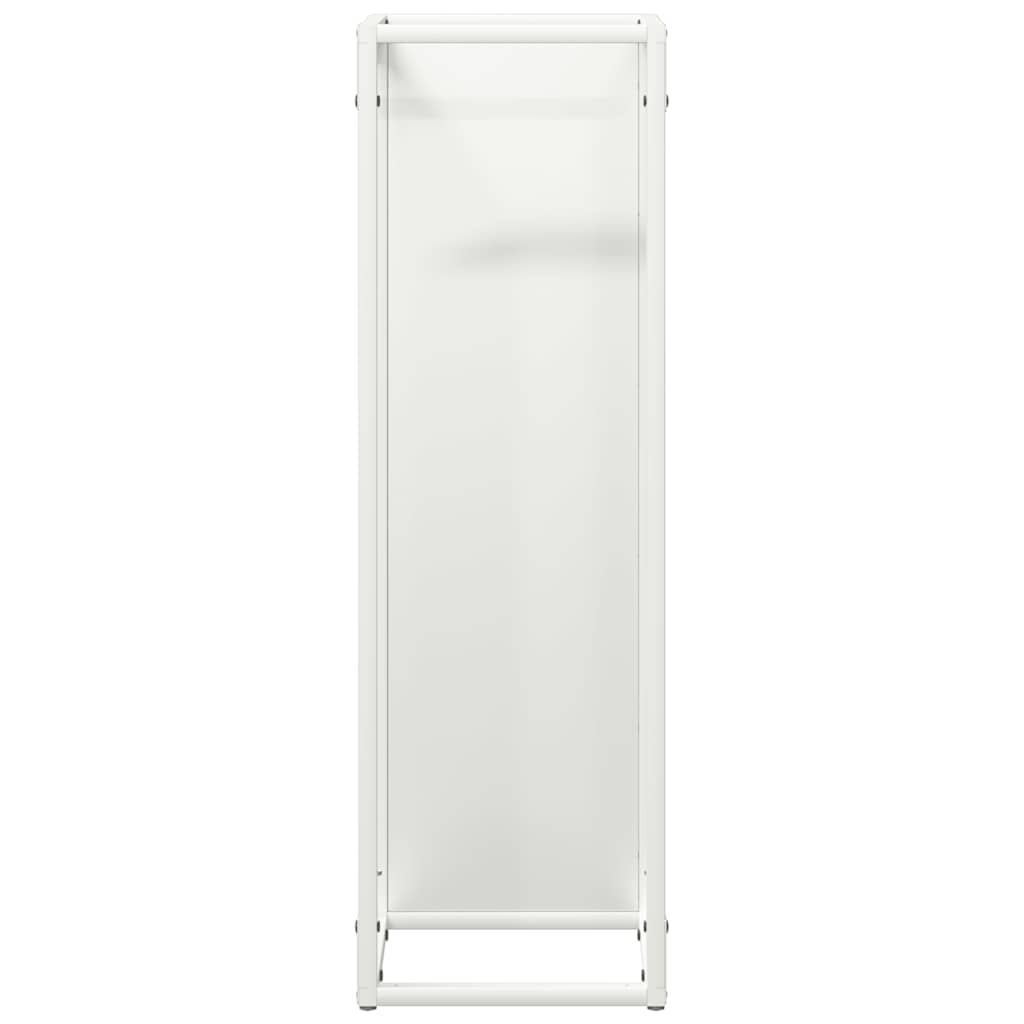 vidaXL Suport pentru lemne de foc alb 25x25x80 cm Oțel laminat la rece vidaXL Suport pentru lemne de foc alb 25x25x80 cm Oțel laminat la rece