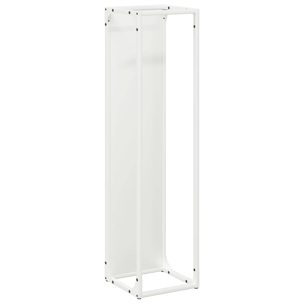 vidaXL Suport pentru lemne de foc alb 25x25x100cm Oțel laminat la rece vidaXL Suport pentru lemne de foc alb 25x25x100cm Oțel laminat la rece