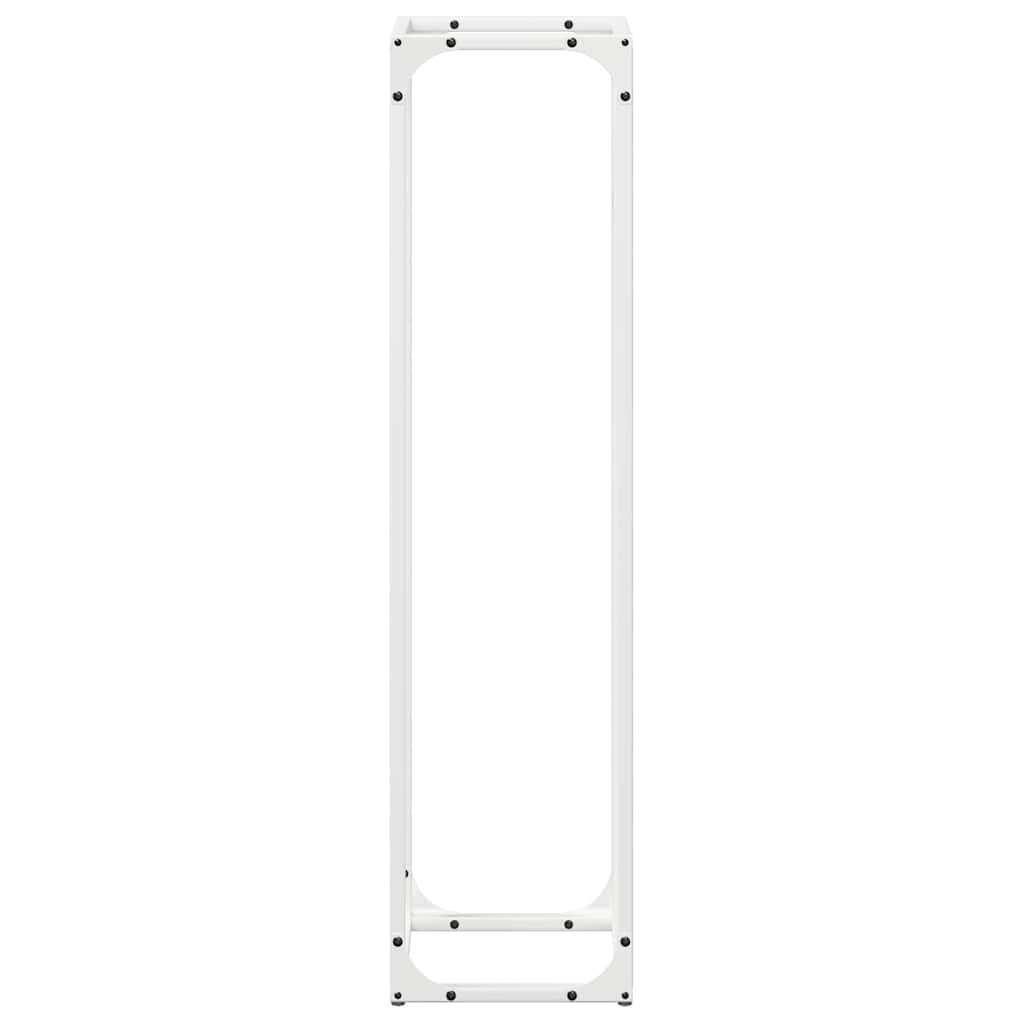vidaXL Suport pentru lemne de foc alb 25x25x100cm Oțel laminat la rece vidaXL Suport pentru lemne de foc alb 25x25x100cm Oțel laminat la rece