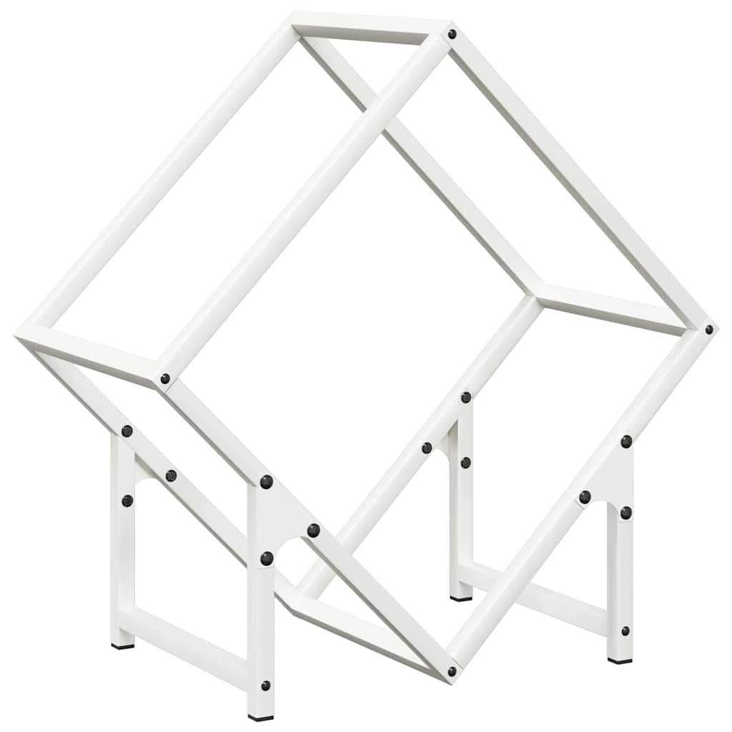 vidaXL Suport pentru lemne de foc alb 50x25x50 cm Oțel laminat la rece vidaXL Suport pentru lemne de foc alb 50x25x50 cm Oțel laminat la rece