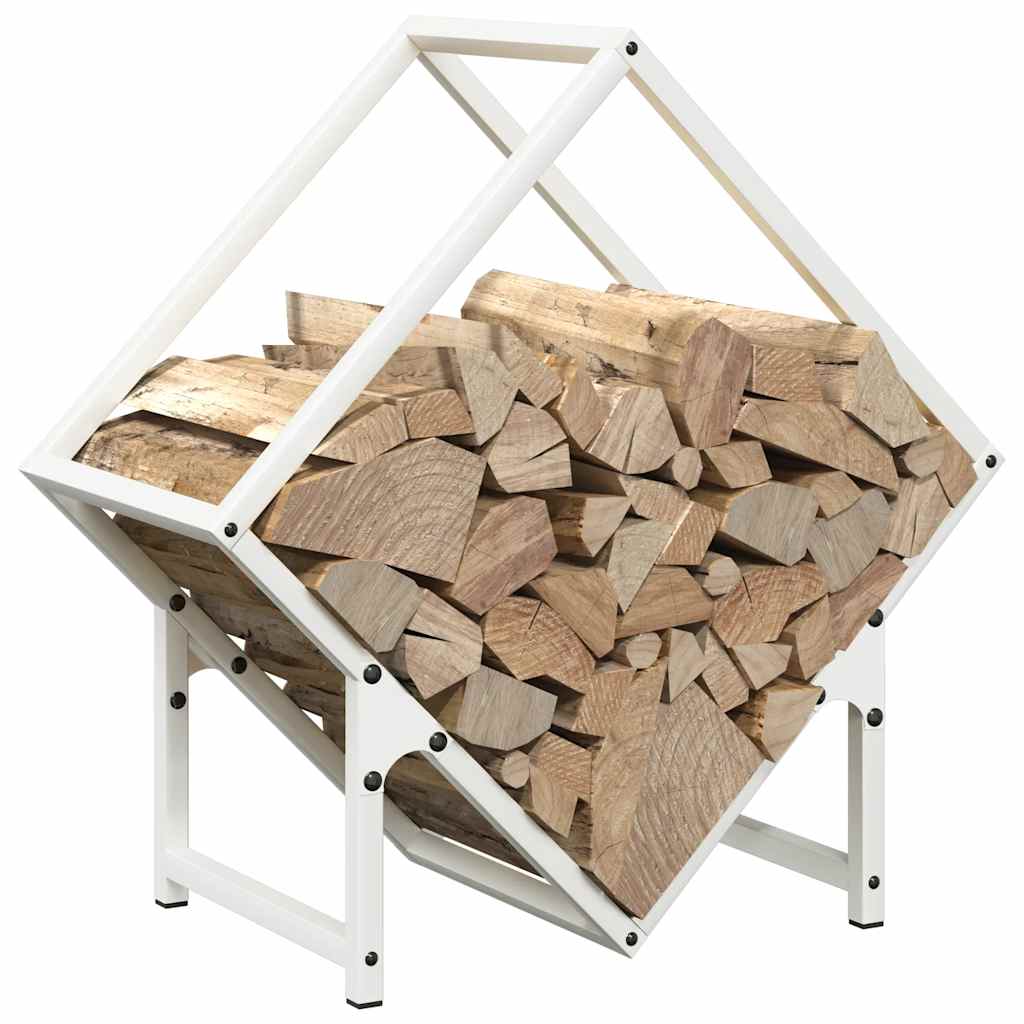 vidaXL Suport pentru lemne de foc alb 50x25x50 cm Oțel laminat la rece vidaXL Suport pentru lemne de foc alb 50x25x50 cm Oțel laminat la rece