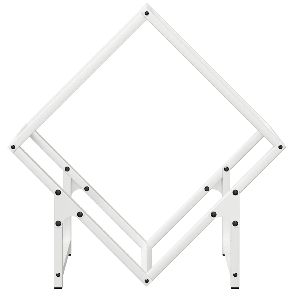 vidaXL Suport pentru lemne de foc alb 50x25x50 cm Oțel laminat la rece vidaXL Suport pentru lemne de foc alb 50x25x50 cm Oțel laminat la rece
