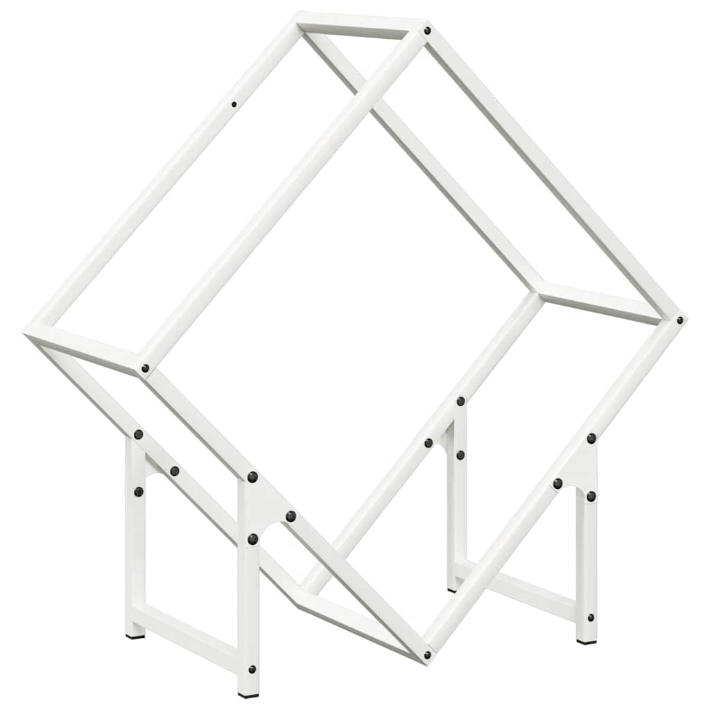 vidaXL Suport pentru lemne de foc alb 60x25x60 cm Oțel laminat la rece vidaXL Suport pentru lemne de foc alb 60x25x60 cm Oțel laminat la rece