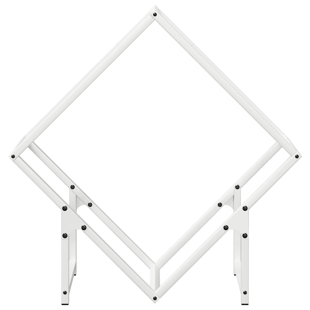 vidaXL Suport pentru lemne de foc alb 60x25x60 cm Oțel laminat la rece vidaXL Suport pentru lemne de foc alb 60x25x60 cm Oțel laminat la rece