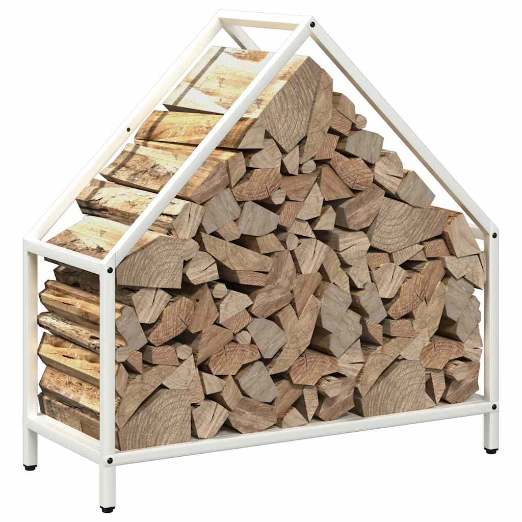 vidaXL Suport pentru lemne de foc alb 60x25x60 cm Oțel laminat la rece vidaXL Suport pentru lemne de foc alb 60x25x60 cm Oțel laminat la rece