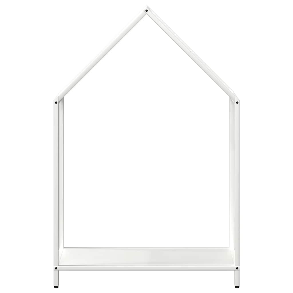 vidaXL Suport pentru lemne de foc alb 60x25x90 cm Oțel laminat la rece