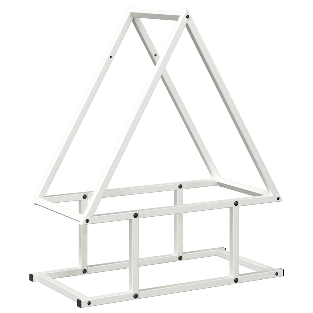 vidaXL Suport pentru lemne de foc alb 50x25x60 cm Oțel laminat la rece vidaXL Suport pentru lemne de foc alb 50x25x60 cm Oțel laminat la rece