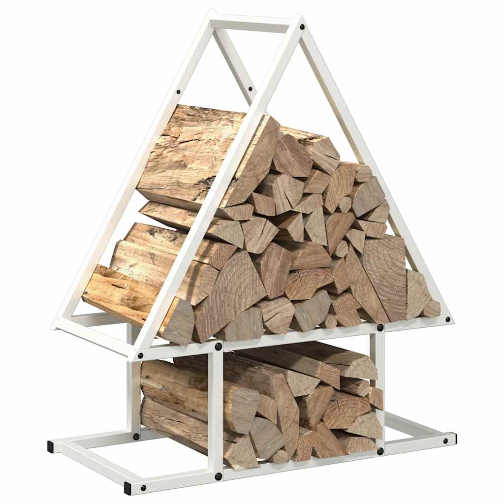 vidaXL Suport pentru lemne de foc alb 50x25x60 cm Oțel laminat la rece vidaXL Suport pentru lemne de foc alb 50x25x60 cm Oțel laminat la rece