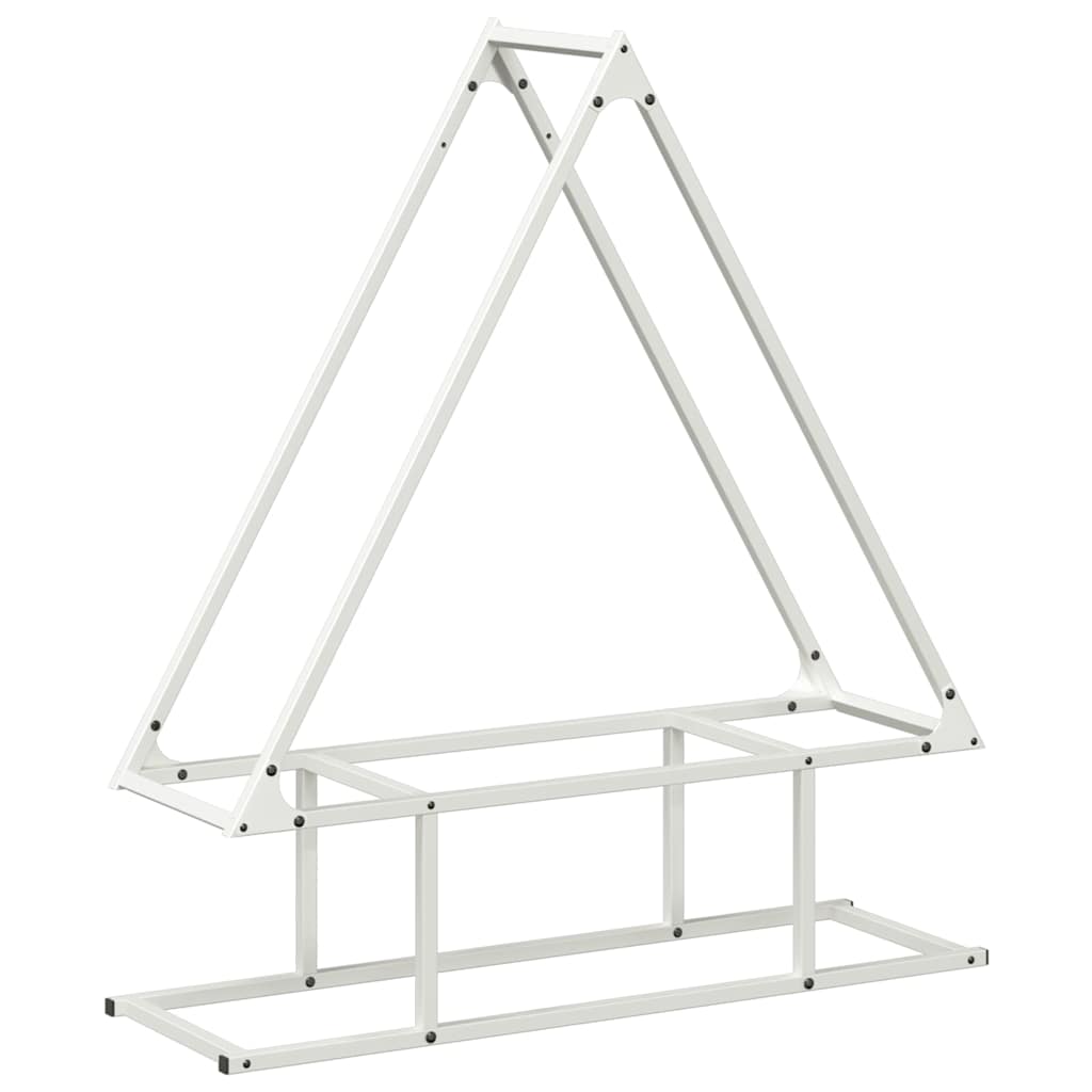vidaXL Suport pentru lemne de foc alb 80x25x90 cm Oțel laminat la rece vidaXL Suport pentru lemne de foc alb 80x25x90 cm Oțel laminat la rece
